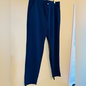 SHEIN Blue Dress Pants with Tapered Fit